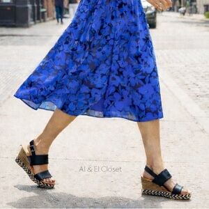 DV by Dolce Vita Esmaya Black Wedge Sandals Women’s Size 7M New With Box